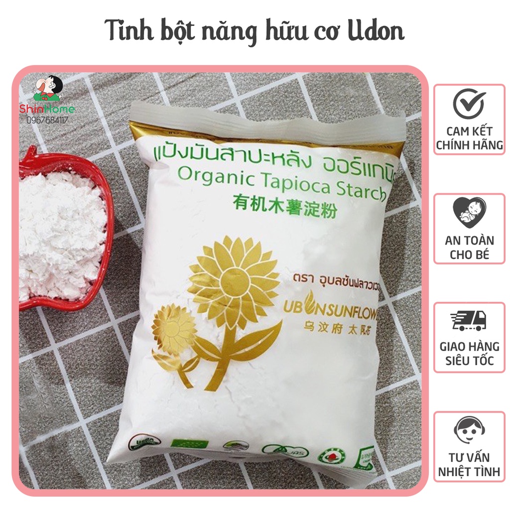 Bột hữu cơ cho bé ăn dặm tổng hợp (bột mì, bột năng, bột gelatine, bột bắp, bột pancake...)