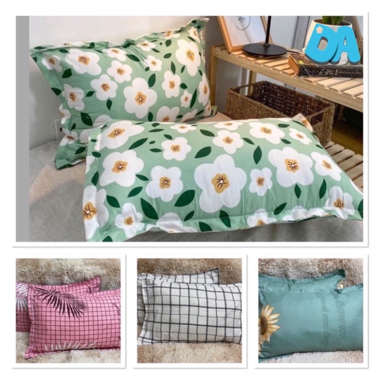 1 đôi Vỏ Gối cotton poly size 50x70