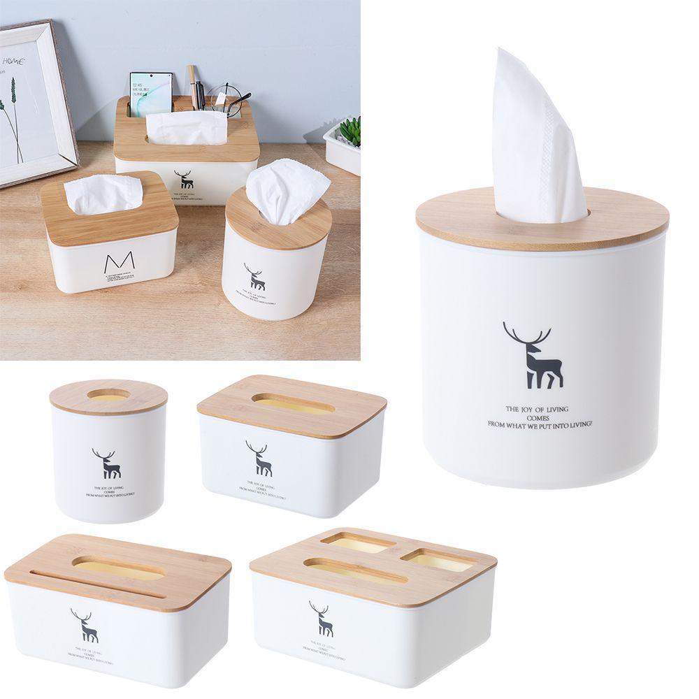 Hộp Gỗ Đựng Khăn Giấy Để Bàn Thiết Kế Sáng Tạo Ốp