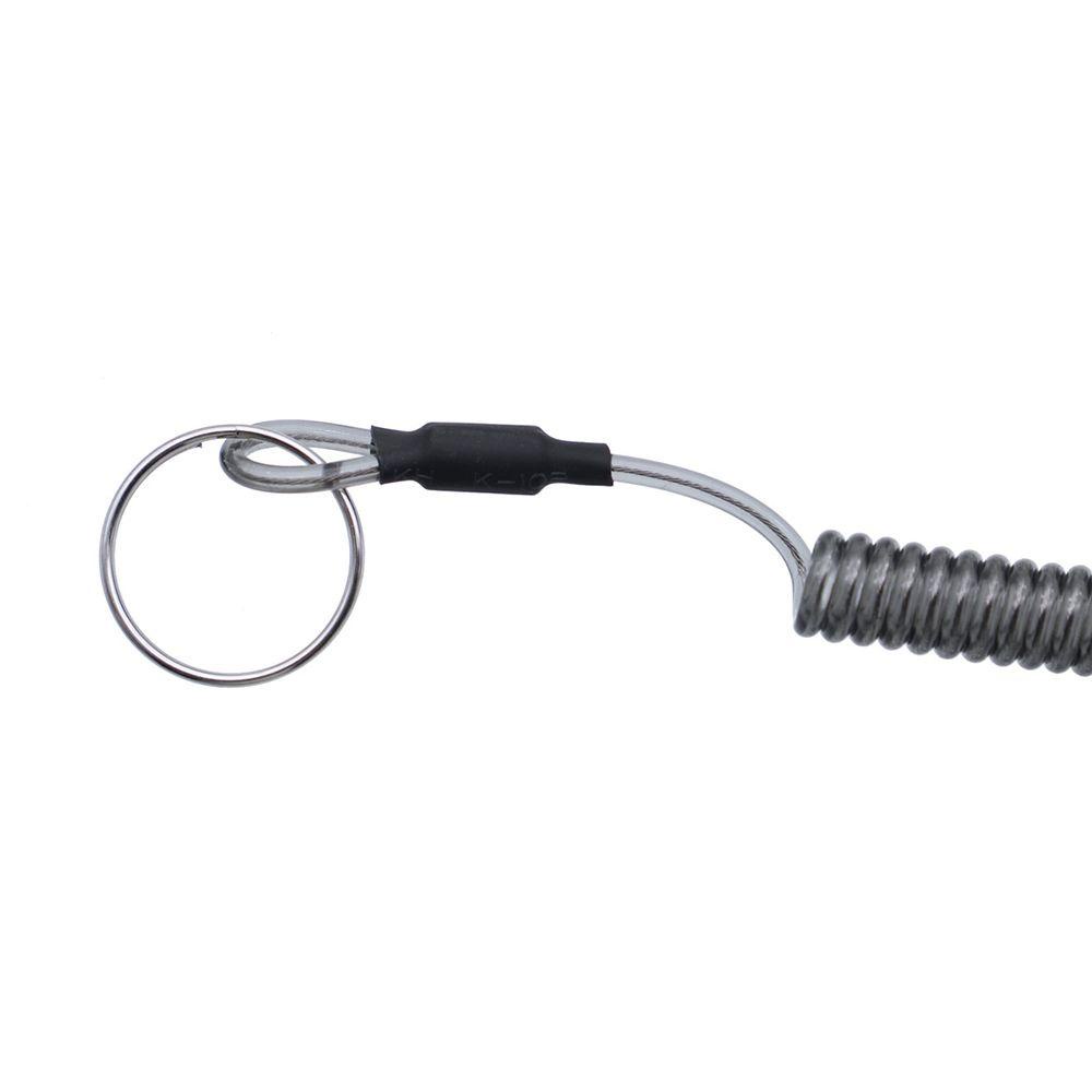 Móc Khóa Dây Lò Xo Bằng Thép Chống Thất Lạc Có Thể Thu Gọn Cho Hoạt Động Ngoài Trời