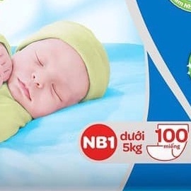 Miếng Lót Sơ Sinh Huggies NB1 56/100 Miếng Cho Bé &lt; 5 kg Thấm Hút An Toàn Cho Bé Sơ Sinh