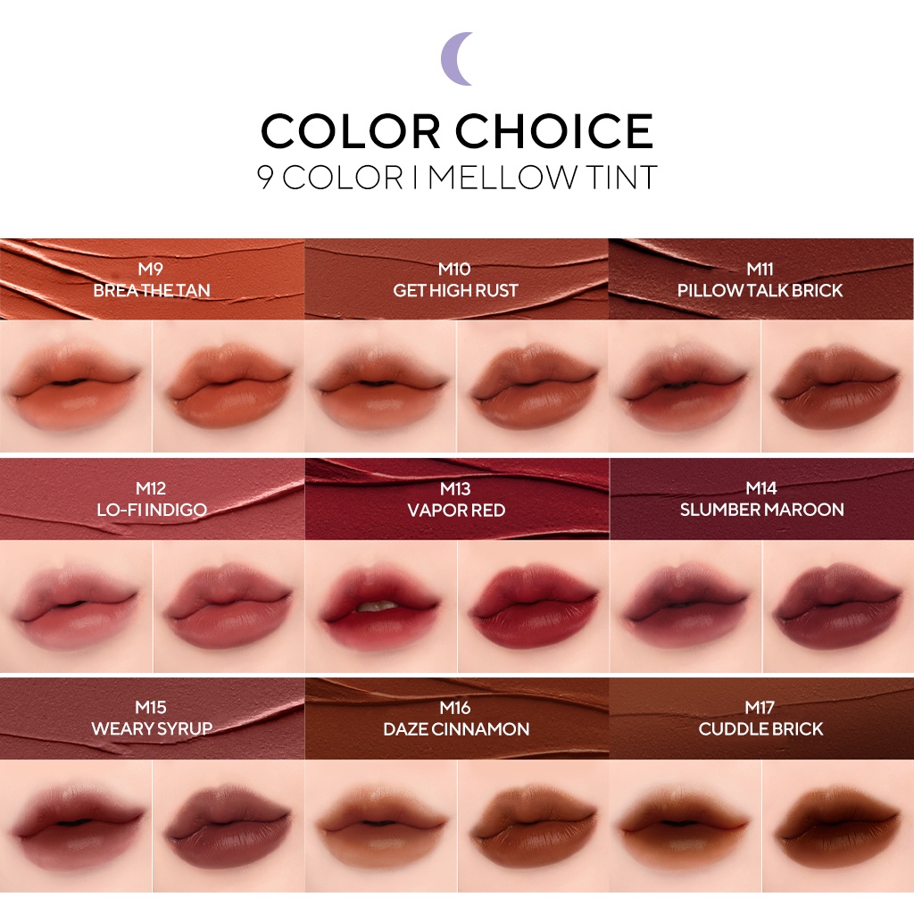 Son kem lì Merzy Mellow Tint  Bite The Beat/  Dreamy Late Night