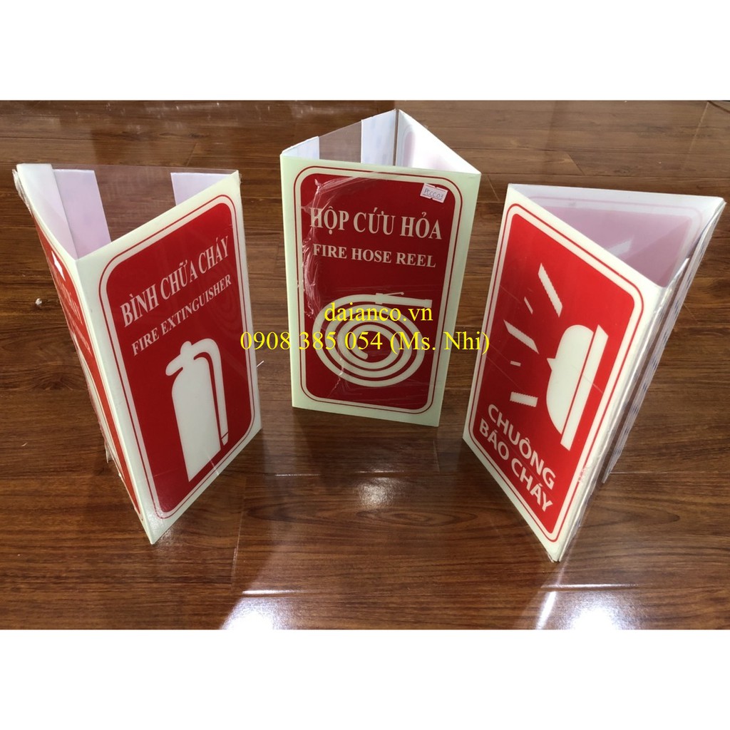 Biển Dạ Quang cảnh báo Phòng Cháy Chữa Cháy- Hình Thật, hàng sẵn