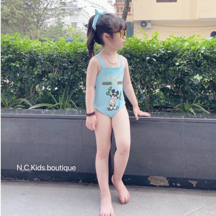 SET35 - Bộ đồ bơi cho bé gái 2 dây hình micky (có nhiều màu) 10-23kg. Richkid123
