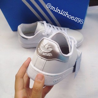 Giày Adidas Stan Smith trắng gót bạc