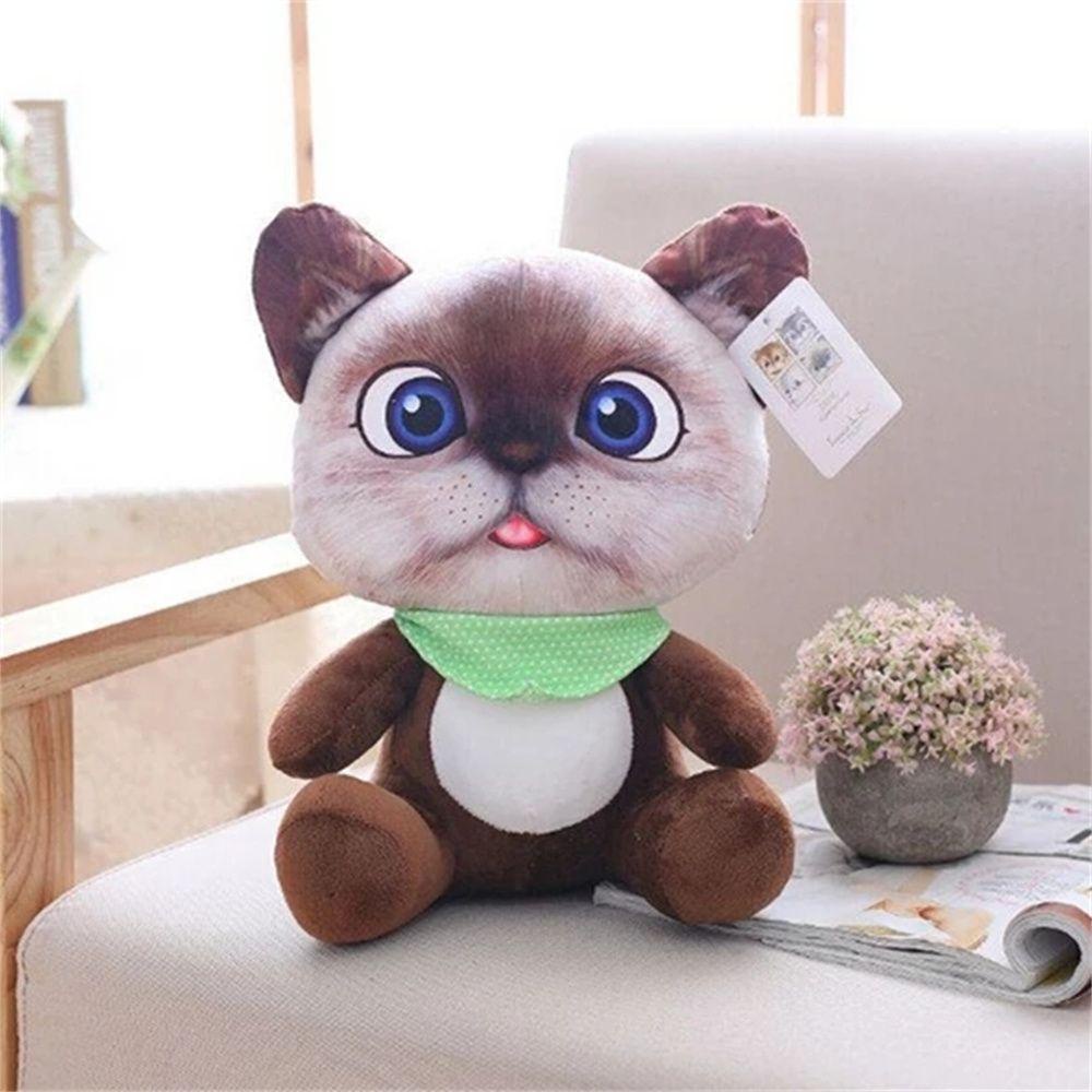 Mèo Nhồi Bông Mềm 20cm Đáng Yêu Cho Bé