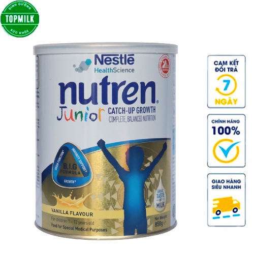 Sữa bột Nutren Junior 400gr cho trẻ, sữa cao năng lượng cho bé biếng ăn suy dinh dưỡng