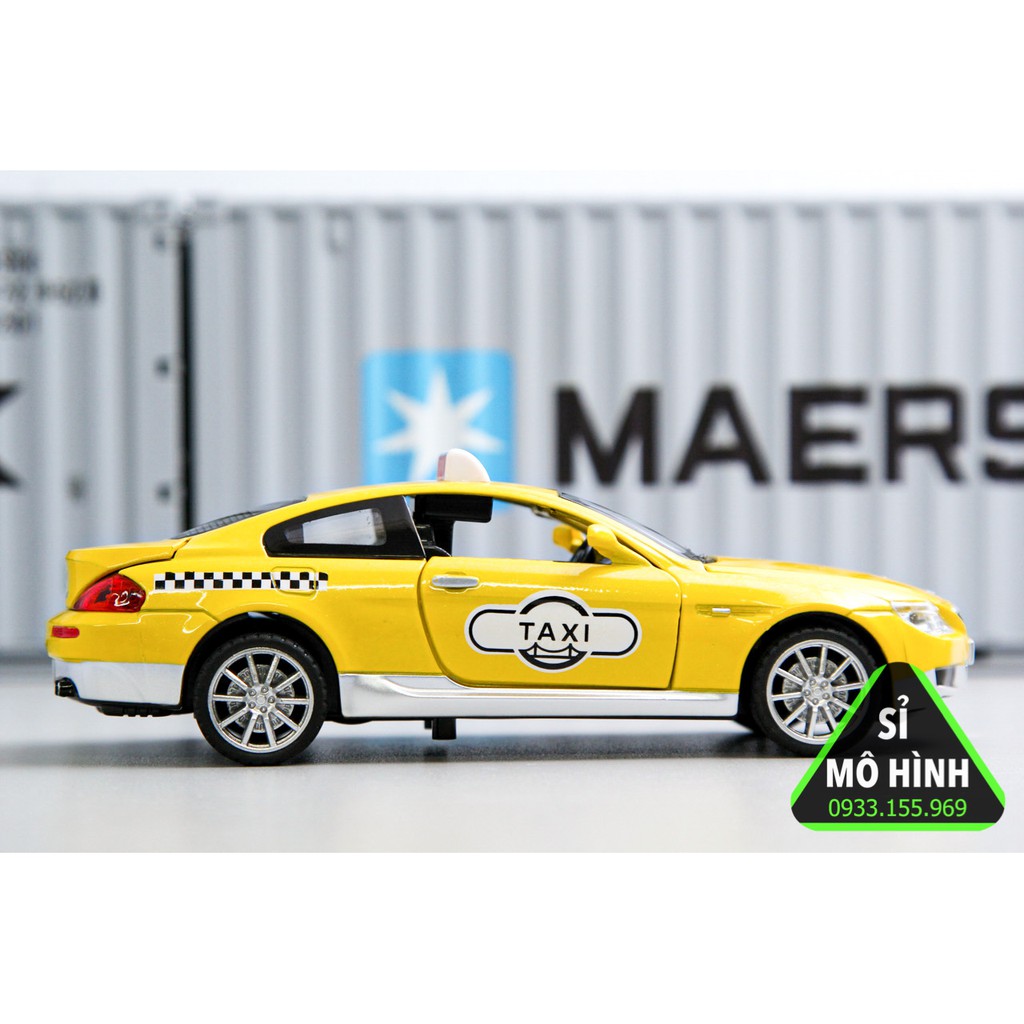 [ Sỉ Mô Hình ] Xe mô hình xe taxi BMW M6 1:32