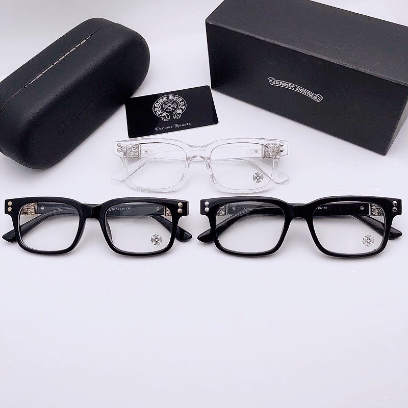 Gọng kính cận Chrome-Heart dáng vuông sang trọng cao cấp