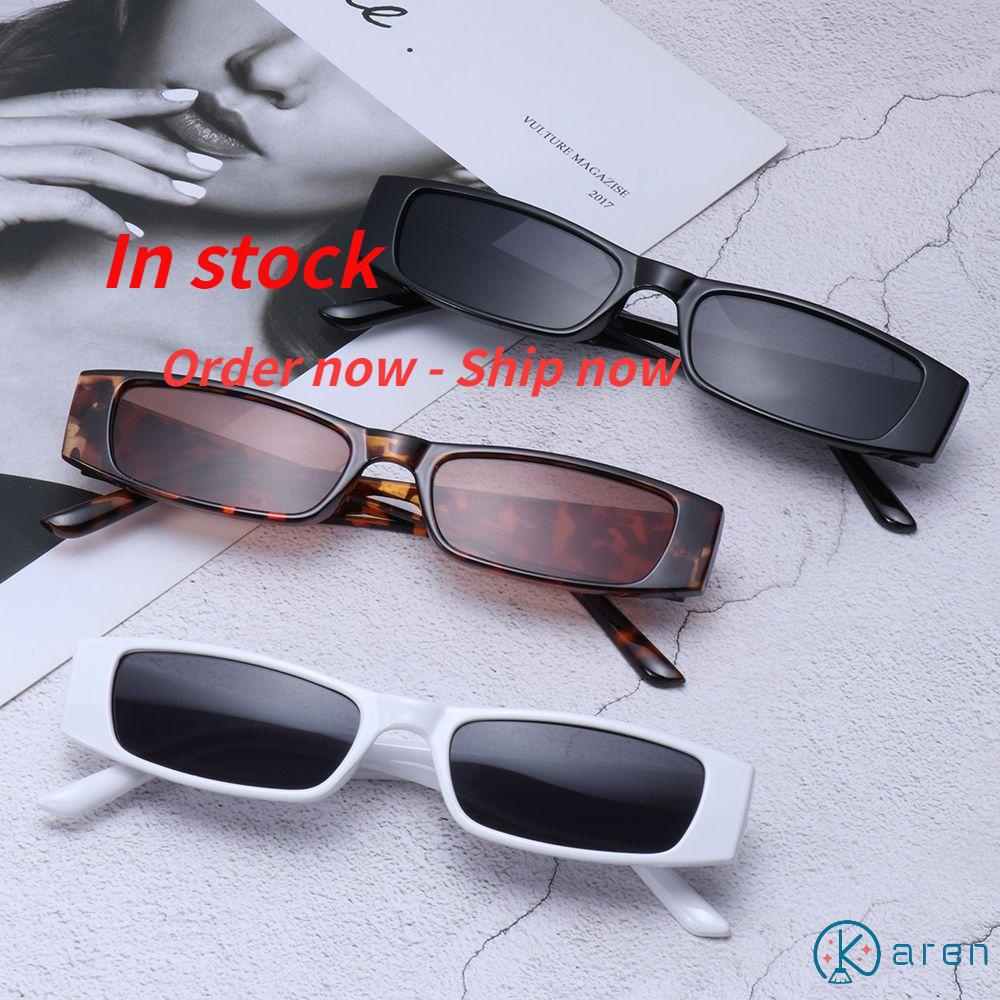 Kính Mát Gọng Vuông Nhỏ Chống Tia UV400 Phong Cách Cổ Điển Thời Trang Cho Nữ
