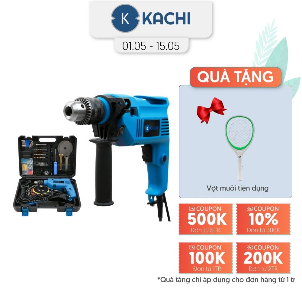 Bộ khoan Kachi có cưa đĩa mài MK89 550W Màu xanh