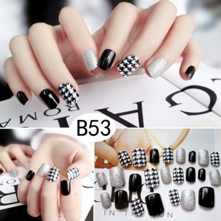 bộ 24 móng tay giả hoạ tiết