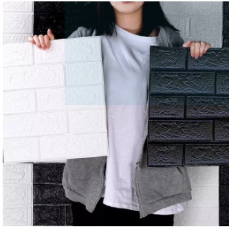 Xốp Dán Tường Giả Gạch 35cm x 38cm nhiều màu sắc