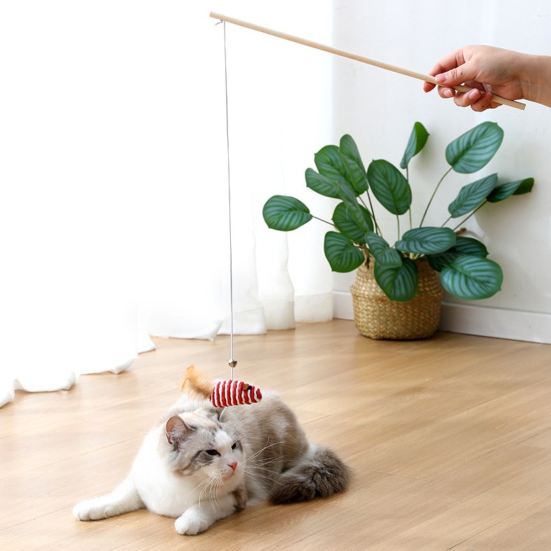 Cần Câu Mèo Cán Gỗ 40cm DC450 MIAOCAT