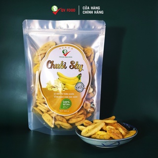 Chuối sấy qv food, túi 500g