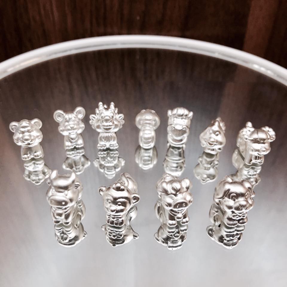 Charm bạc 12 con giáp