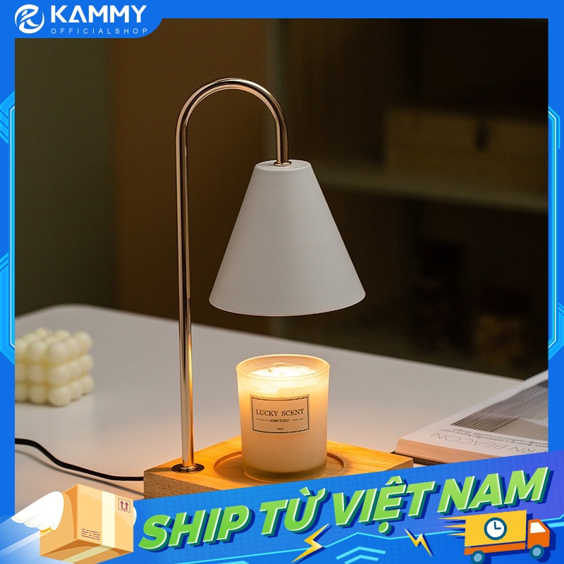 Điện nến ánh sáng ấm áp gỗ sồi nấu chảy sáp thơm trị liệu trong nhà đèn bàn trong nhà đèn ngủ