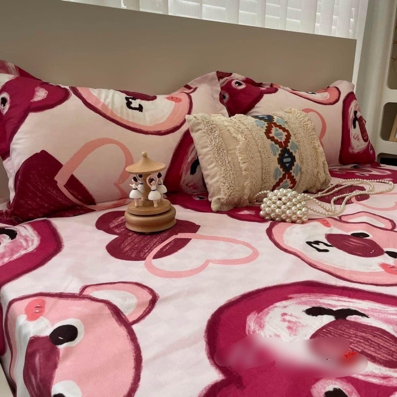 SÉT GA GỐI POLO GẤU ĐỎ HÀNG ĐẸP