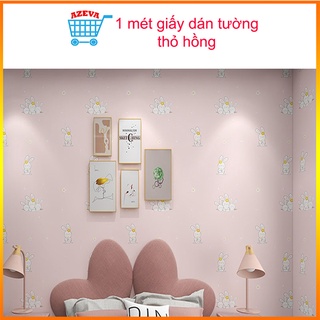 Giấy dán tường con vật cho bé giá bán 1m x 45cm, decal dán tường hoạt hình cho bé có keo sẵn - AZEVA