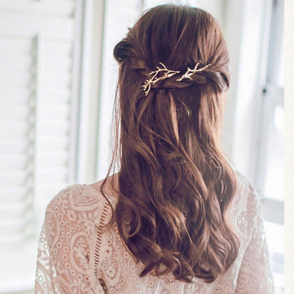 Bộ 2 Kẹp Tóc Hình Hoa Lá Xinh Xắn Cho Bé Gái