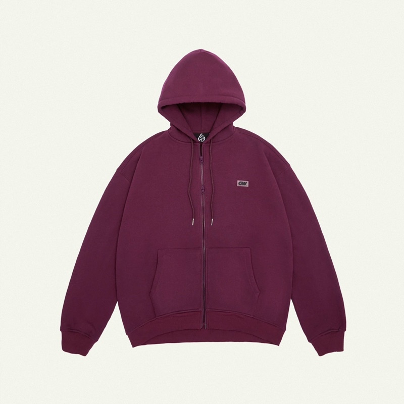 GW FULLZIP HOODIE/ Áo Hoodie Dây Kéo Vải Nỉ Bông/  GAMBLE WORLDWIDE