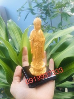Tượng Phật A Di Đà đứng cao 13 cm
