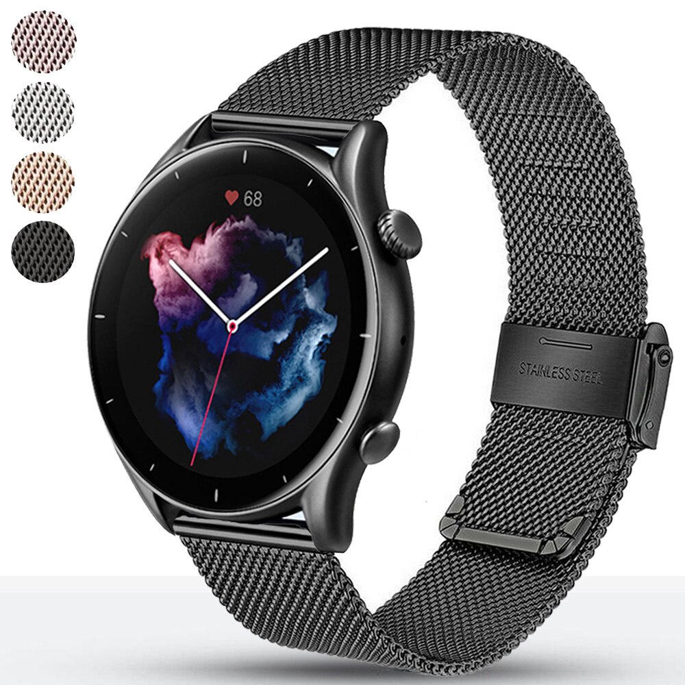 Dây Đeo Inox Milanese Cho Đồng Hồ Thông Minh Huami Amazfit gtr 3 Pro / gtr 3 2 2e gtr3