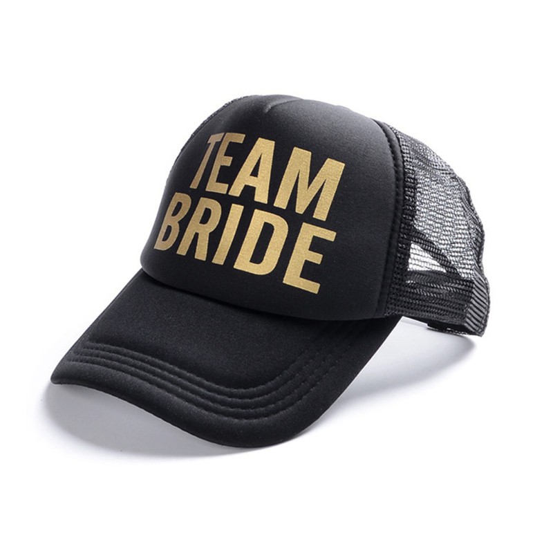 Mũ Lưỡi Trai In Chữ Bride Snapback Trucker Mesh Hat Wedding