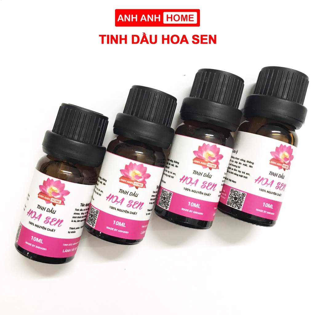 Tinh Dầu Hoa Sen Nguyên Chất Thiên Nhiên 100% AnhAnhHome Lọ 10ml Tinh Dầu Hoa Sen Thơm Phòng Khử Mùi