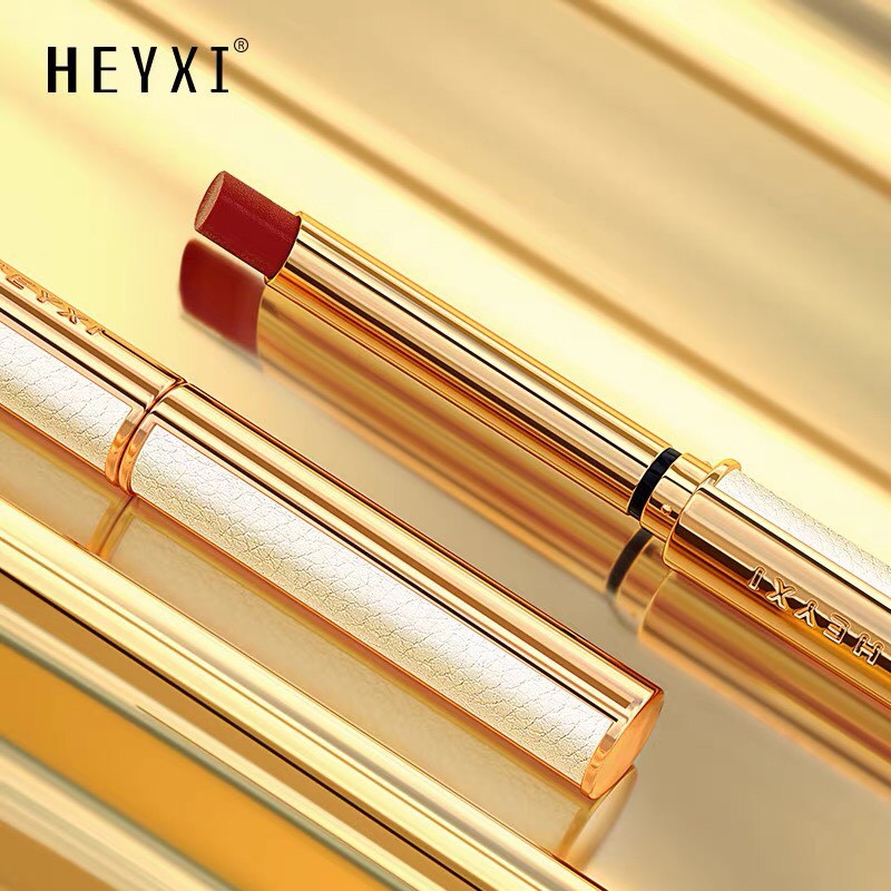 Son thỏi vỏ trắng BEAUTY HEYXI mịn lì sương khói Excellent Velvet Mini Tube Lipstick lâu trôi HEYX15