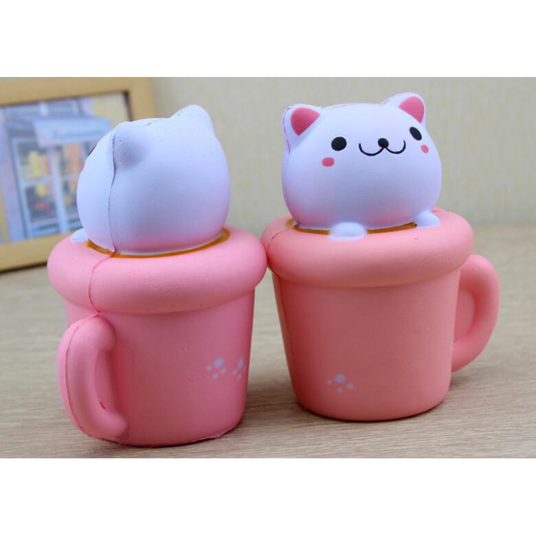 Đồ Chơi Squishy Hình Mèo Dễ Thương