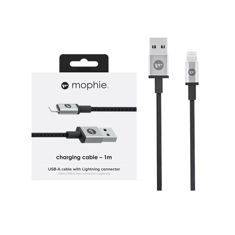 Cáp Lightning Mophie 1M - Đạt chuẩn MFI - Hàng Chính Hãng