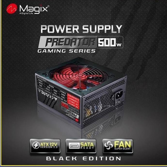 Nguồn Magix 500watt Màu Đen Phiên Bản Chơi Game