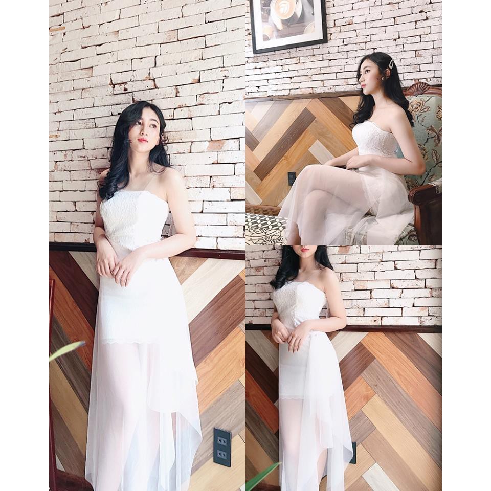 [VIDEO+HÌNH THẬT] Đầm Wedding Dress Kèm Châm Áo Chất liệu Ren phối lưới Cực Đẹp | BigBuy360 - bigbuy360.vn