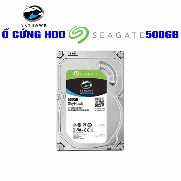 Ổ cứng Camera HDD 3.5” Seagate Skyhawk 500GB - Chính Hãng – Bảo hành 1 tháng 1 đổi 1 – Tháo máy đồng bộ mới 99% | BigBuy360 - bigbuy360.vn