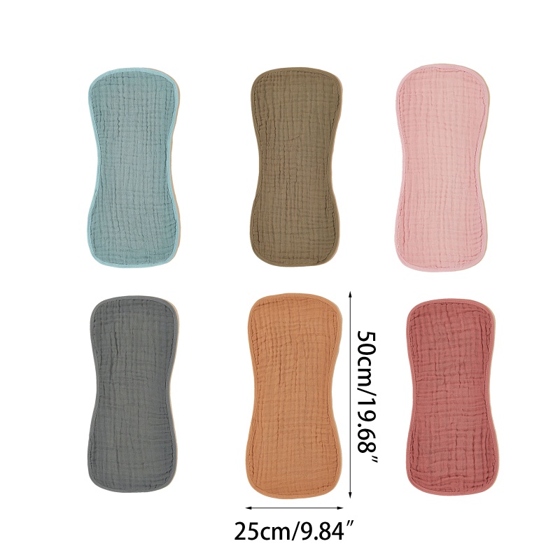 Khăn Lau Nước Bọt Bằng Cotton Màu Sắc Đơn Giản Tiện Dụng Cho Bé
