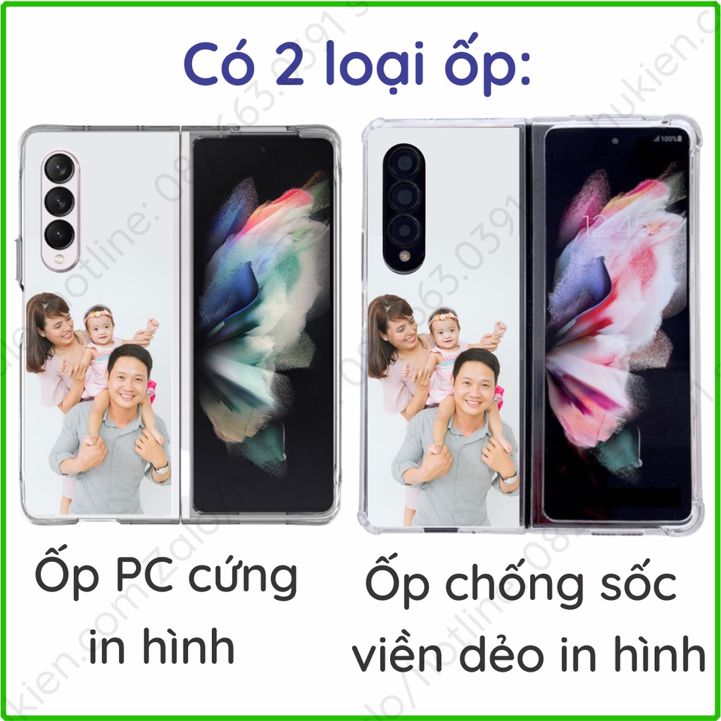 Ốp lưng Samsung Z Fold 4 / Z Fold 3 / Z Fold 2 (ZFold4 / Zfold3 / Zfold2) in hình theo yêu cầu