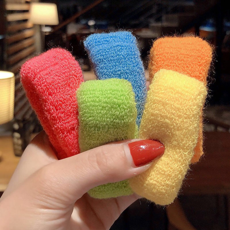 Dây buộc tóc màu kẹo đơn giản phong cách Hàn Quốc dễ thương chất lượng cao không đau cho bé gái