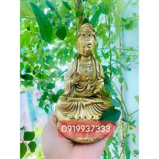 Tượng phật bà quan âm 15 cm ( 4 màu )