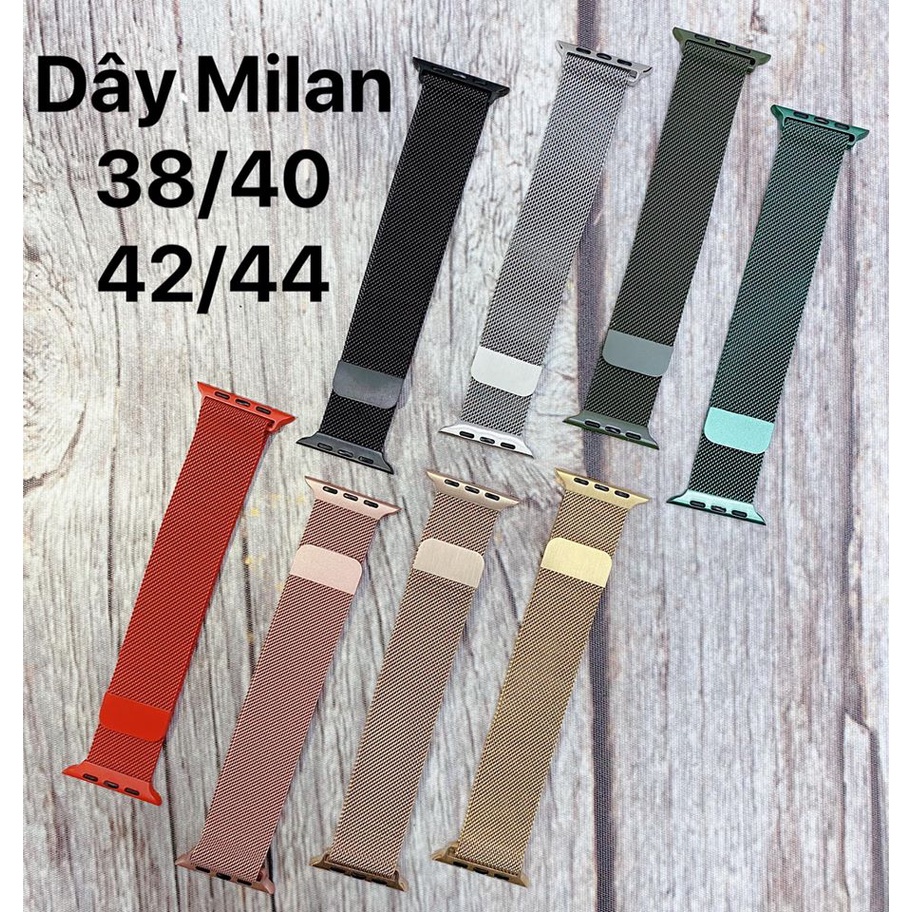 Dây Đeo Apple Watch Inox Milanese Thép Không Gỉ - Khoá Nam Châm Series 5/4/3/2/1