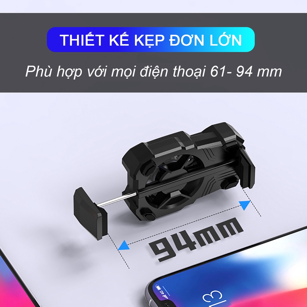 Quạt tản nhiệt điện thoại MEMO FL07 làm mát nhanh quạt 9 cánh chống ồn pin 400mAh giúp bảo vệ và tăng tuổi thọ pin