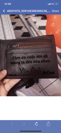 Ví da bò 100%