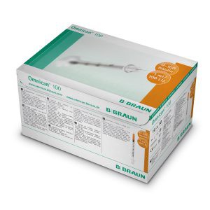 Bơm tiêm tiểu đường Omnican 1ml/100 I.U Braun