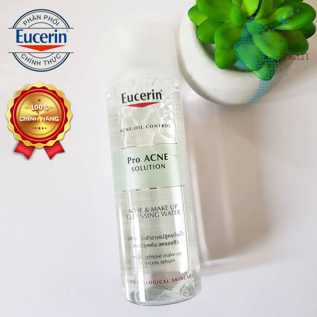 [CHÍNH HÃNG] Nước Tẩy Trang Dành Cho Da Mụn EUCERIN PRO ACNE SOLUTION ACNE & MAKE UP CLEANSING WATER 200ml