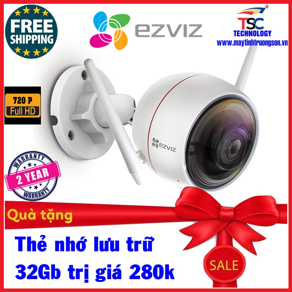 Camera EZVIZ CSCV310 1.0M HD 720P | Tặng Kèm Thẻ Nhớ 32Gb