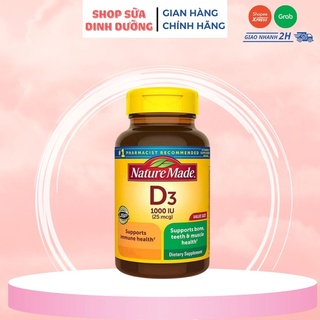 Viên uống bổ sung vitamin nature made vitamin d3 1000iu - 650v