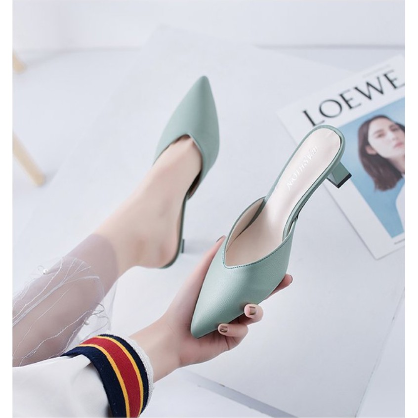 Giày Búp Bê Da Pu Mũi Nhọn Phong Cách Hàn Quốc Dành Cho Nữ Size 34-42 | BigBuy360 - bigbuy360.vn