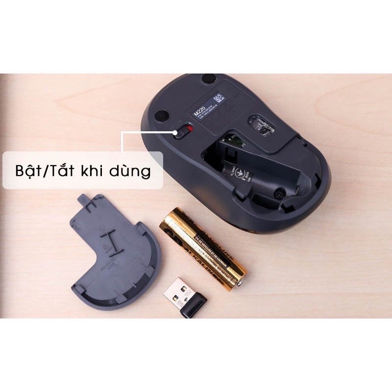 Chuột Không Dây Logitech M220 Slient  Bảo Hành 1 đổi 1 lên tới 12 tháng