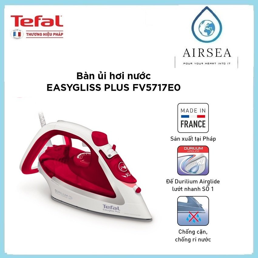Bàn Ủi Hơi Nước Tefal FV5717E0-2500W- Gian Hàng Chính Hãng - BH 2 năm