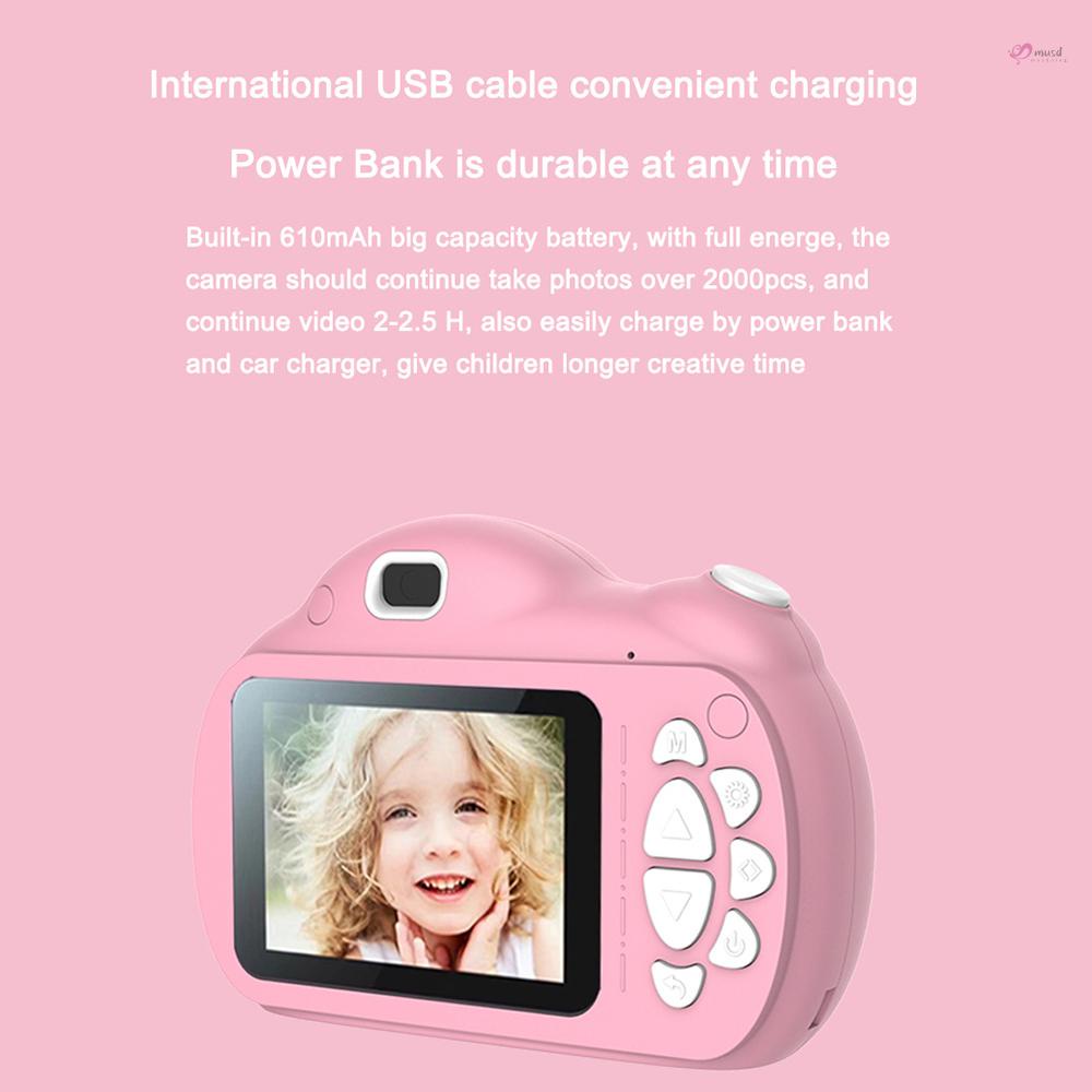 Máy ảnh kỹ thuật số thông minh mini hai chế độ kiểu dáng hoạt hình cho trẻ em
 | BigBuy360 - bigbuy360.vn